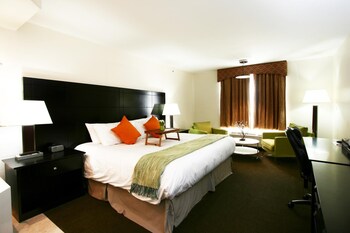 Suite ejecutiva, 2 camas Queen size, cocineta | Cocineta privada | Frigobar, microondas y cafetera y tetera 