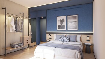 Décor unique, ameublement unique, rideaux d’obscurcissement