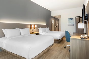 Room, 2 Queen Beds, Non Smoking | Premium bedding, desk, laptop workspace, blackout drapes