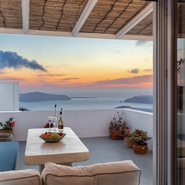 Réservez cette location de vacances à Santorin, en Grèce.
