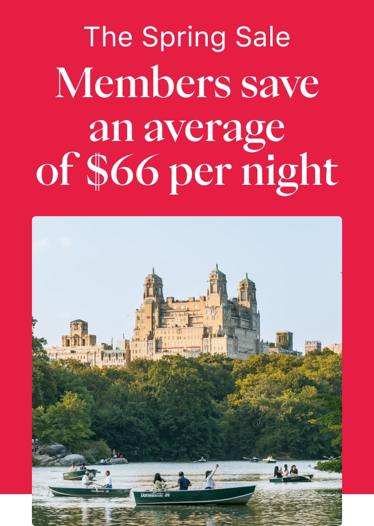 Unlock the Spring Sale and save an average of $66 per night. 