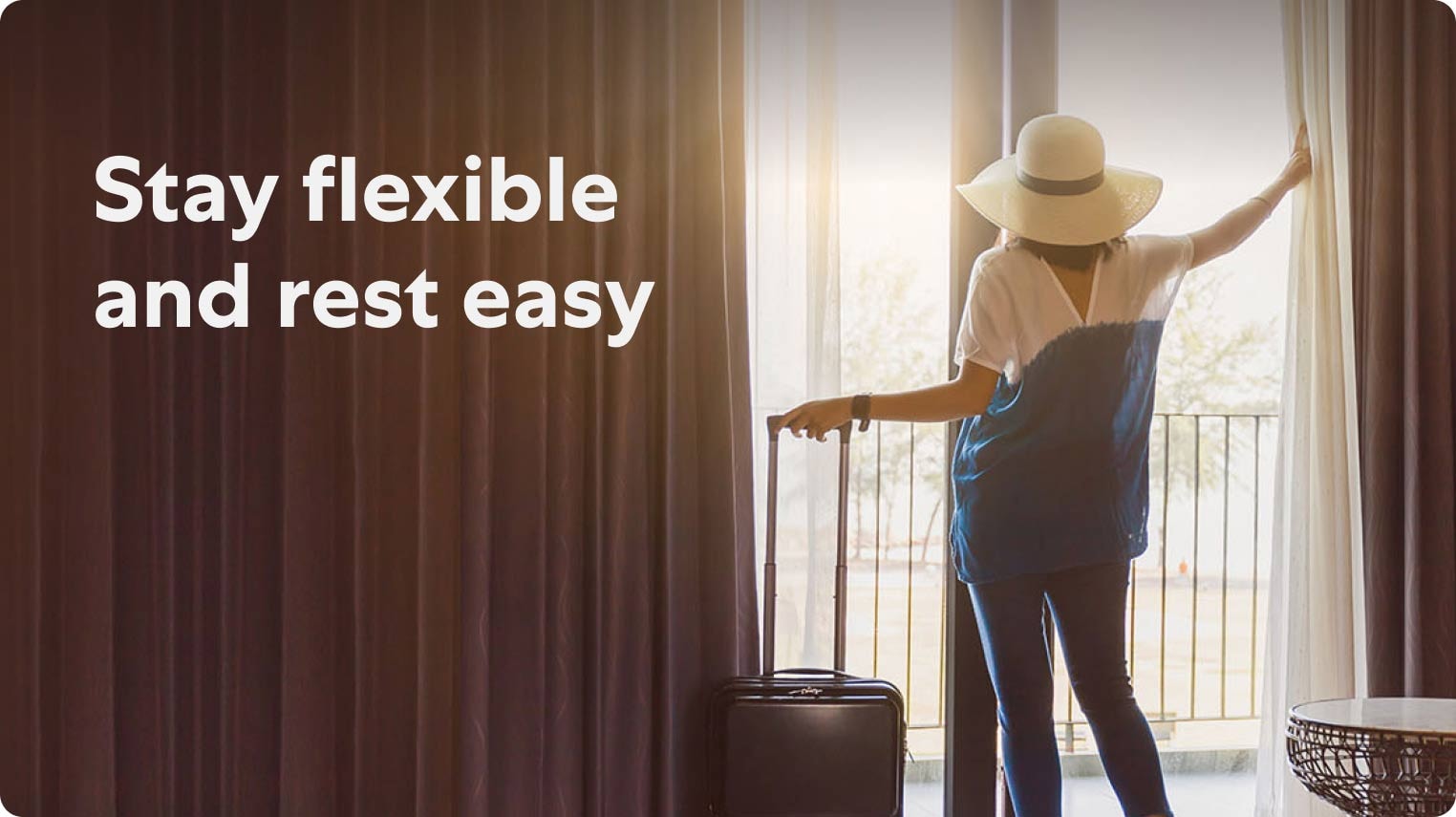 Book hotels with free cancellation