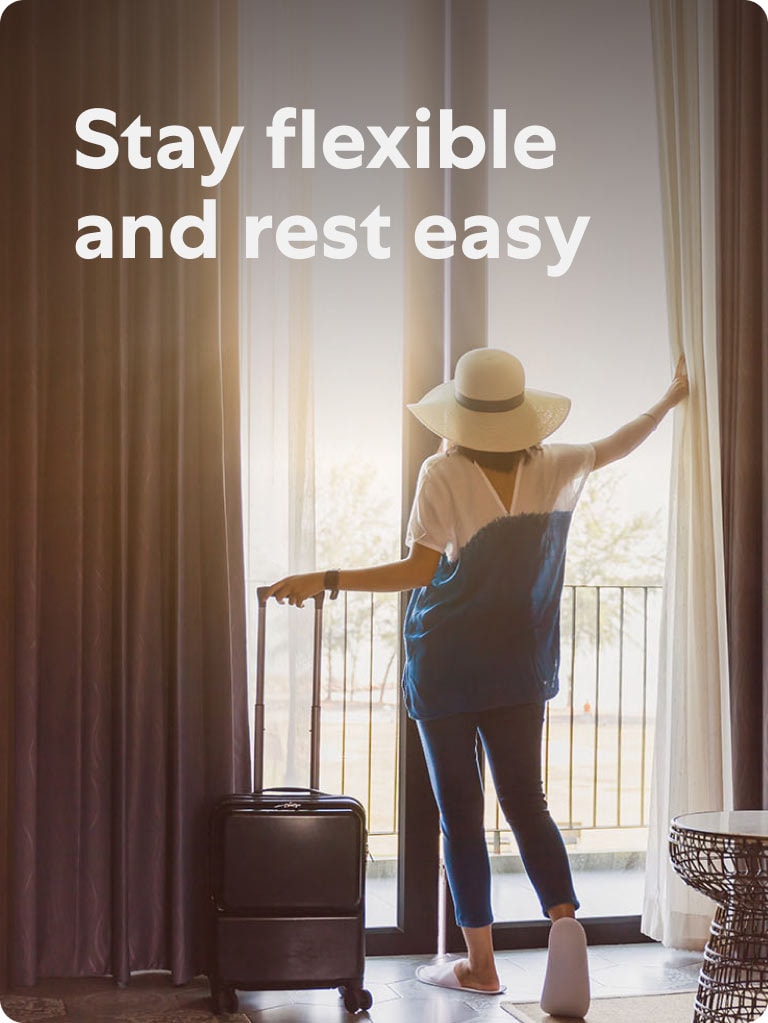 Book hotels with free cancellation