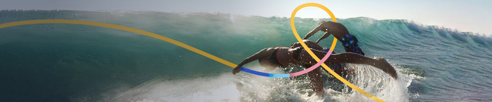 people diving into the water