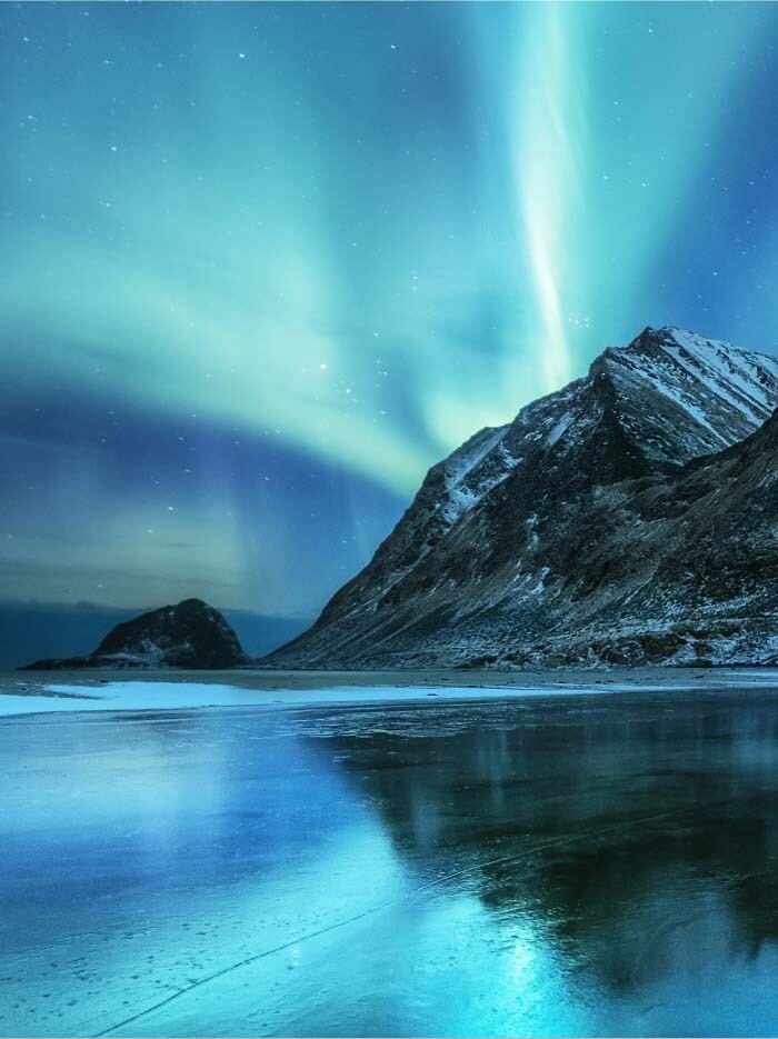 Admira las auroras boreales