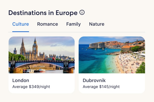 Compare side-by-side trip ideas based on your interests and budget with our new destination comparison tool, powered by AI.