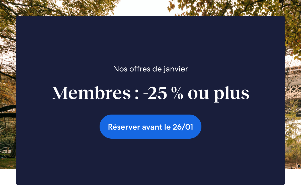 Découvrez les offres de janvier et économisez 25 % ou plus