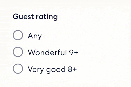 Use the Property reviews filter to find top-rated homes.