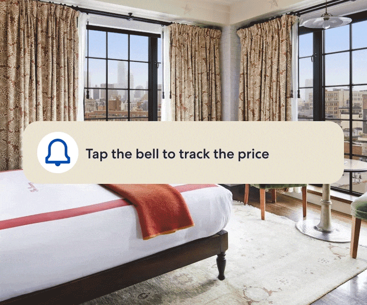 Track the price of your favorite hotels with Price Alerts