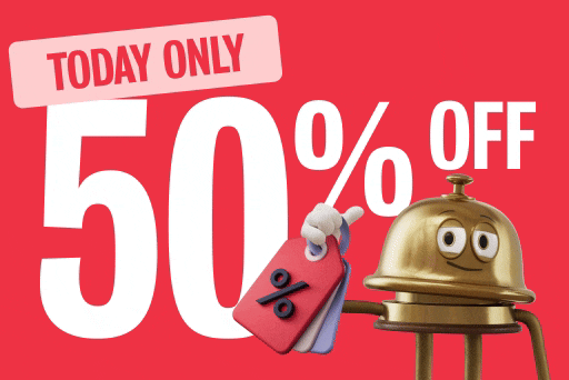 Get 50% off select properties today only