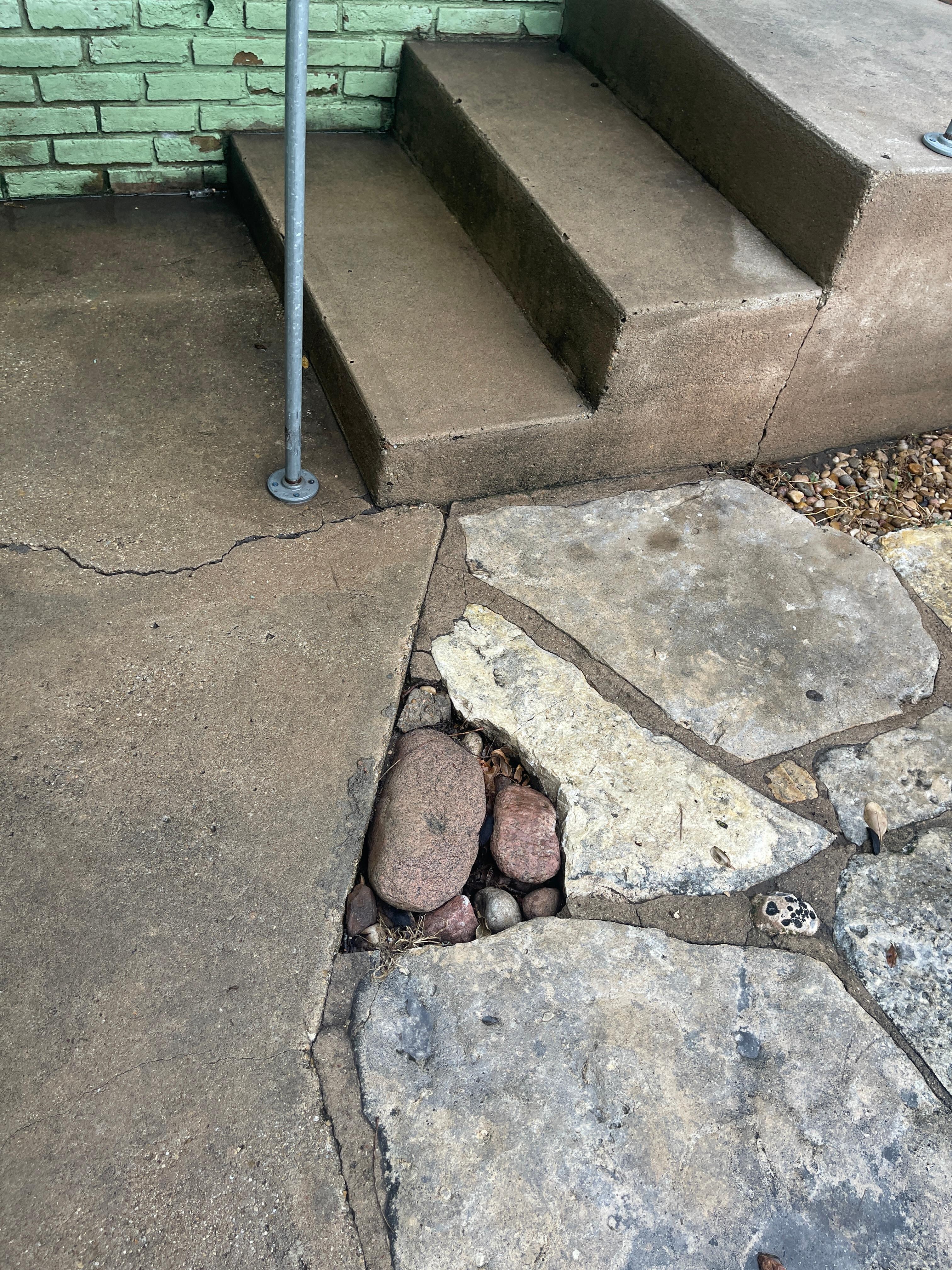 Again, flagstone missing.