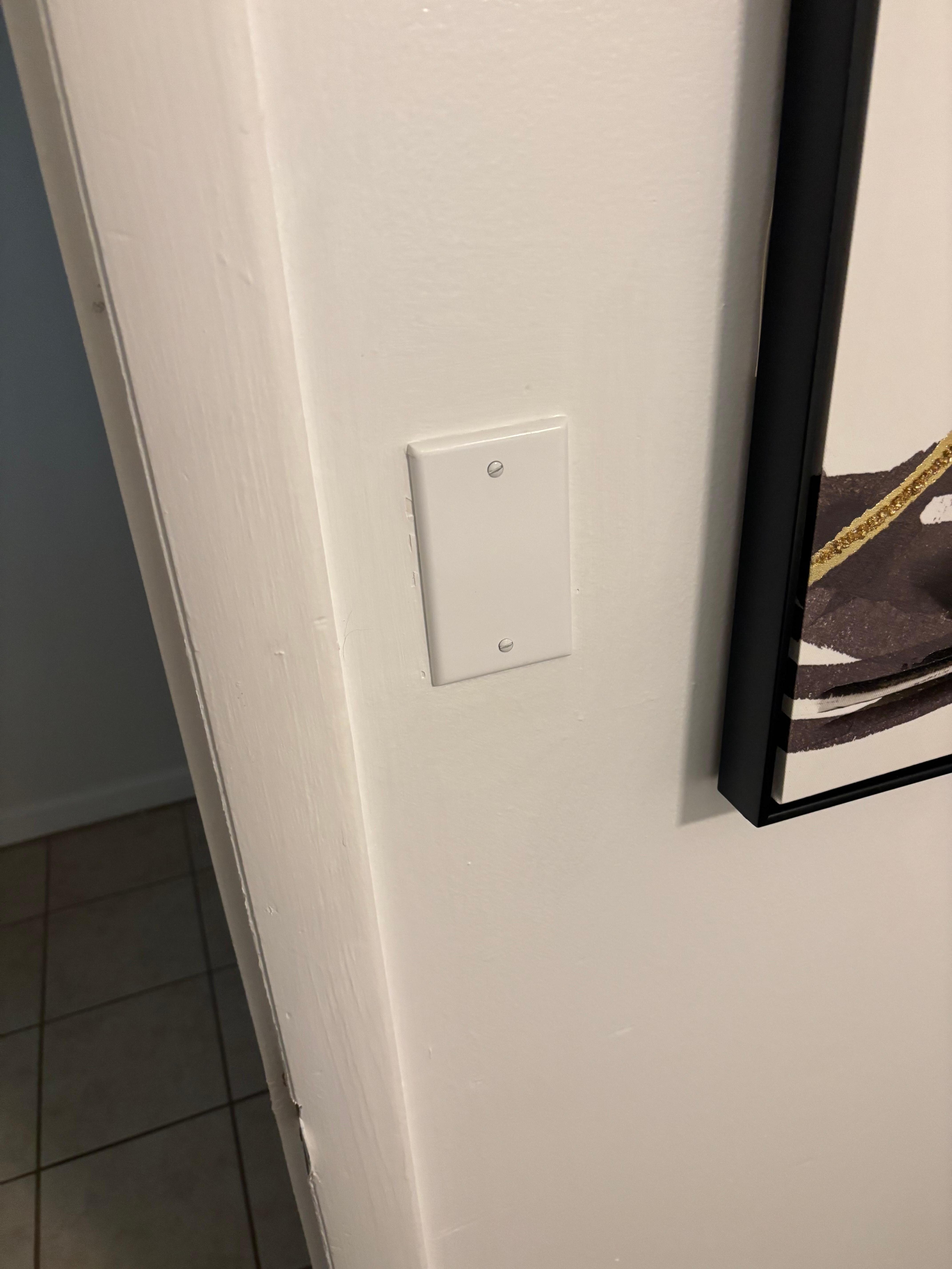 No light switches