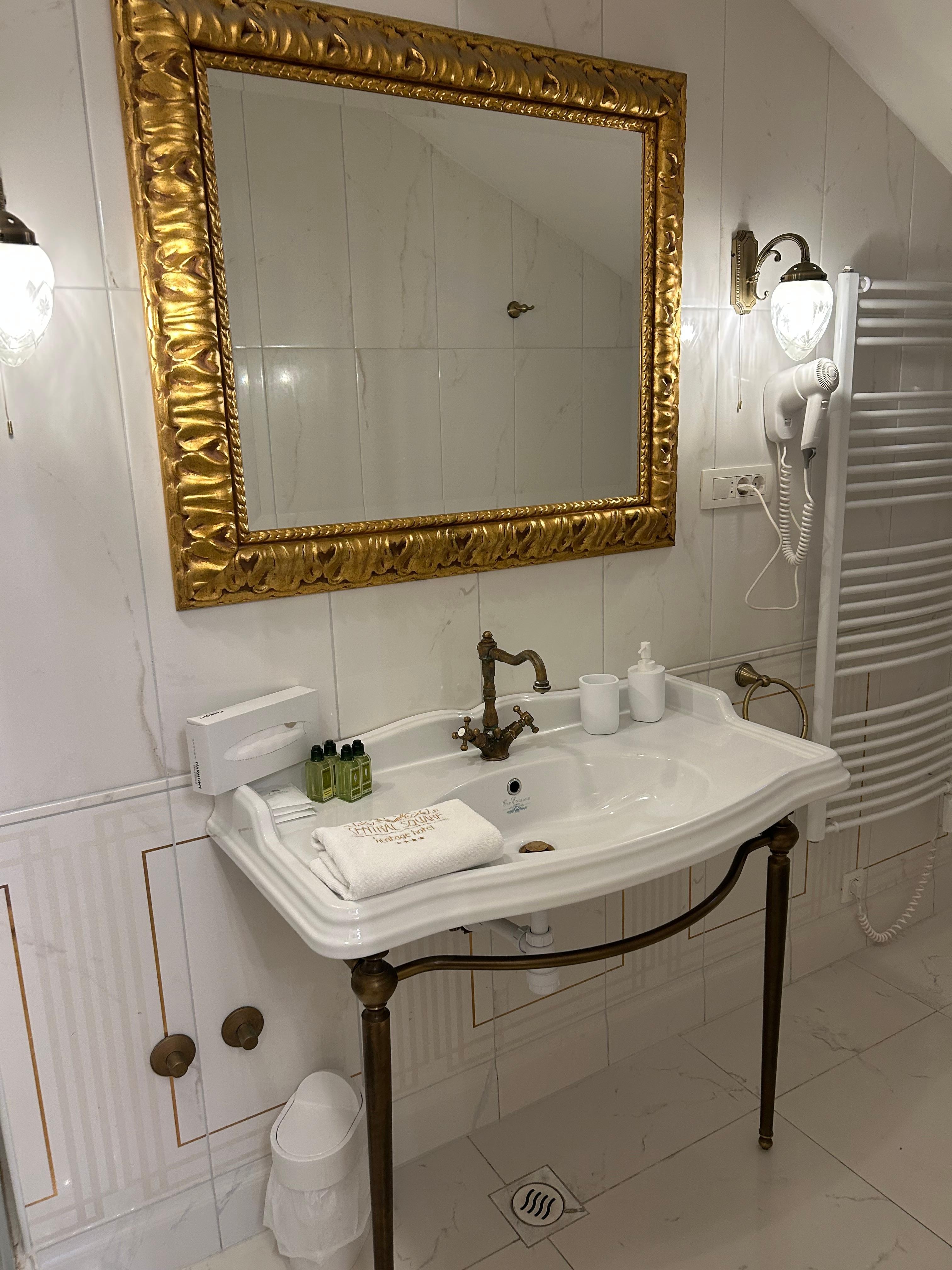 This is only one part of the spacious bathroom. 