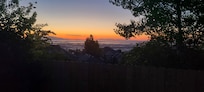 Sunset from the back yard and back windows.