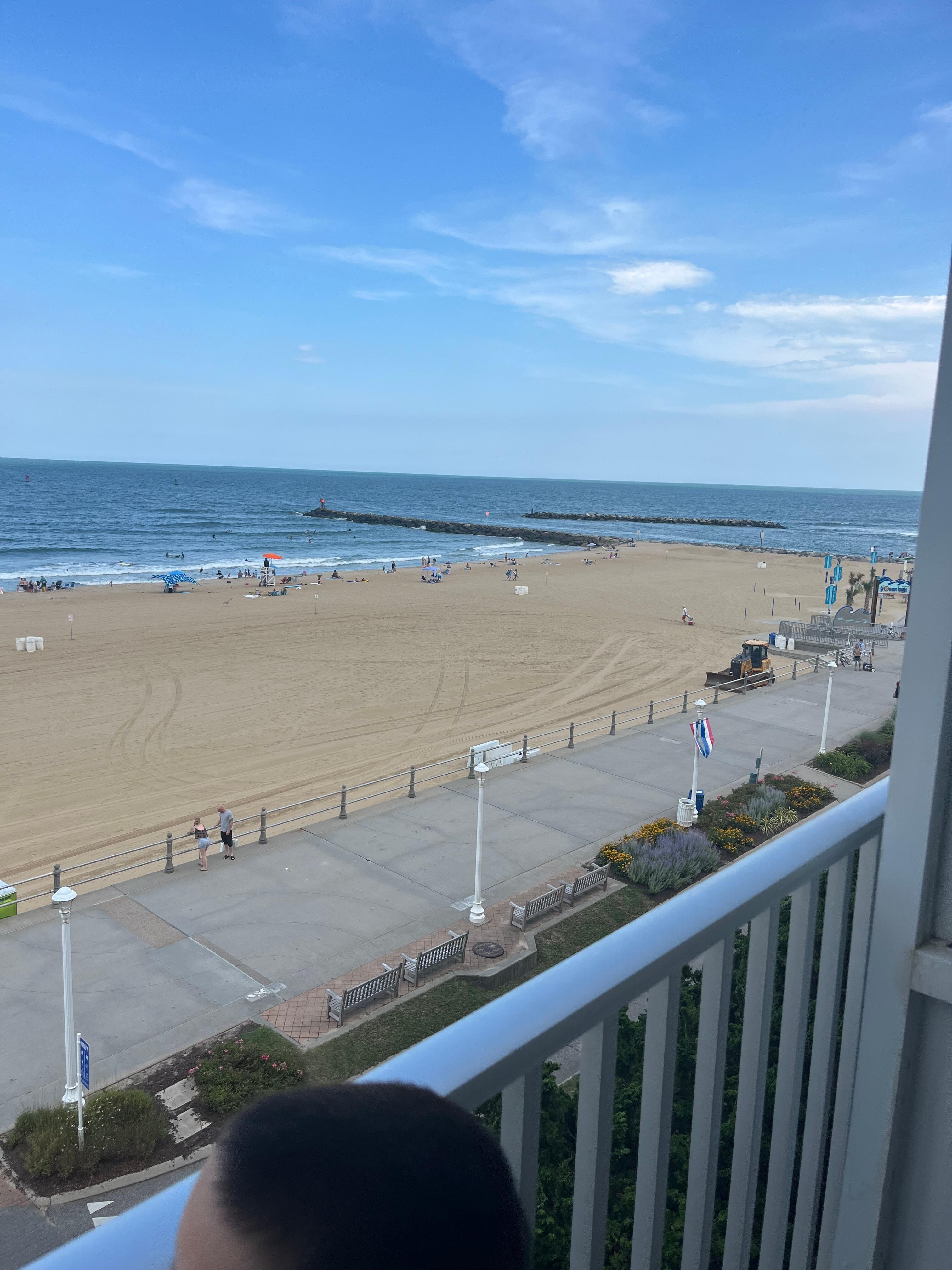 We were directly in the middle in room 525. This is the view from the hotel room. You can see the edge where the surfers are. It is amazing to wake up to!