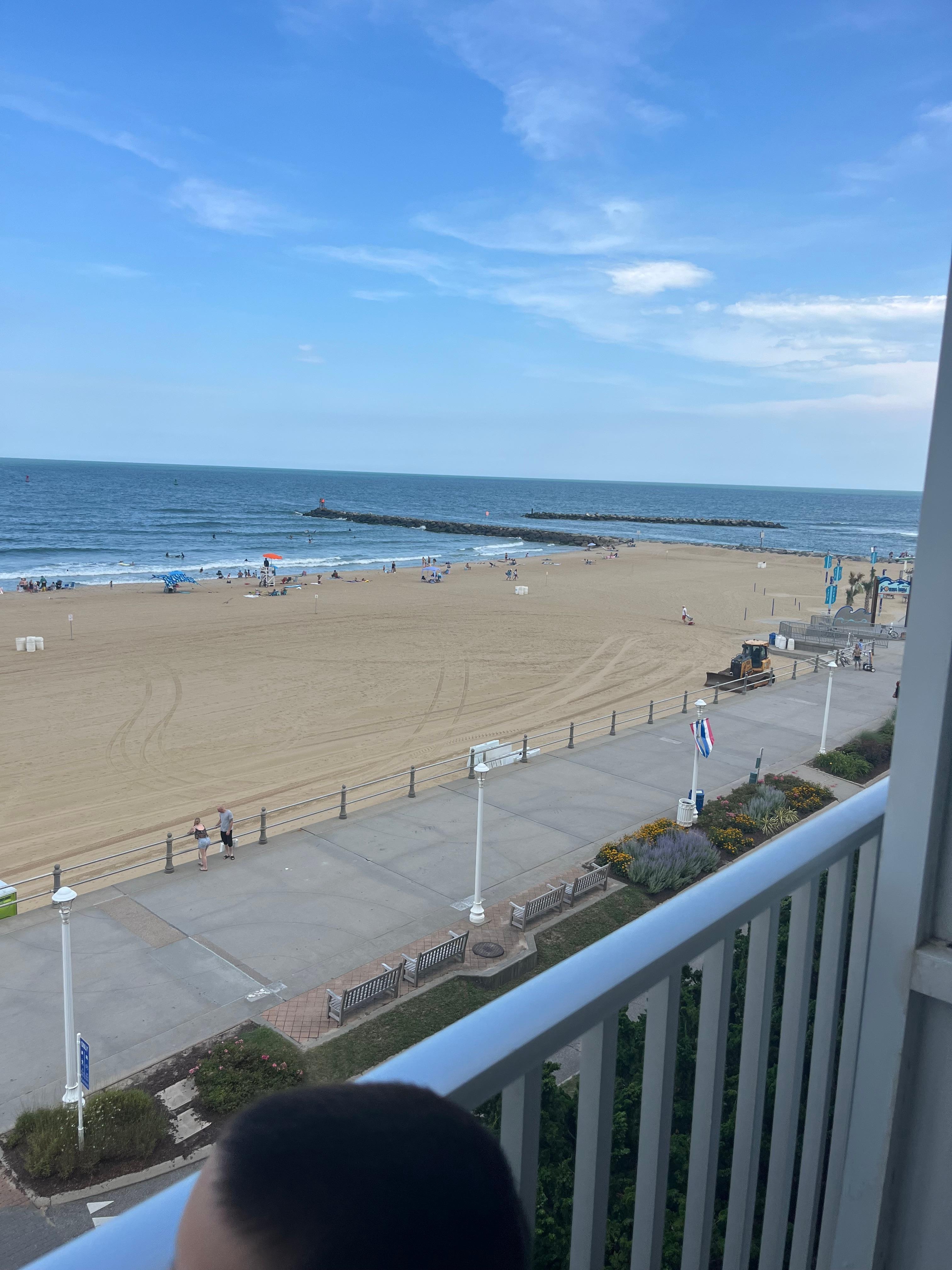 We were directly in the middle in room 525. This is the view from the hotel room. You can see the edge where the surfers are. It is amazing to wake up to!