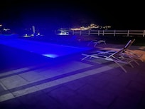 pool by private patio.