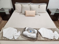 Matter bedroom was set up so cute when we arrived!