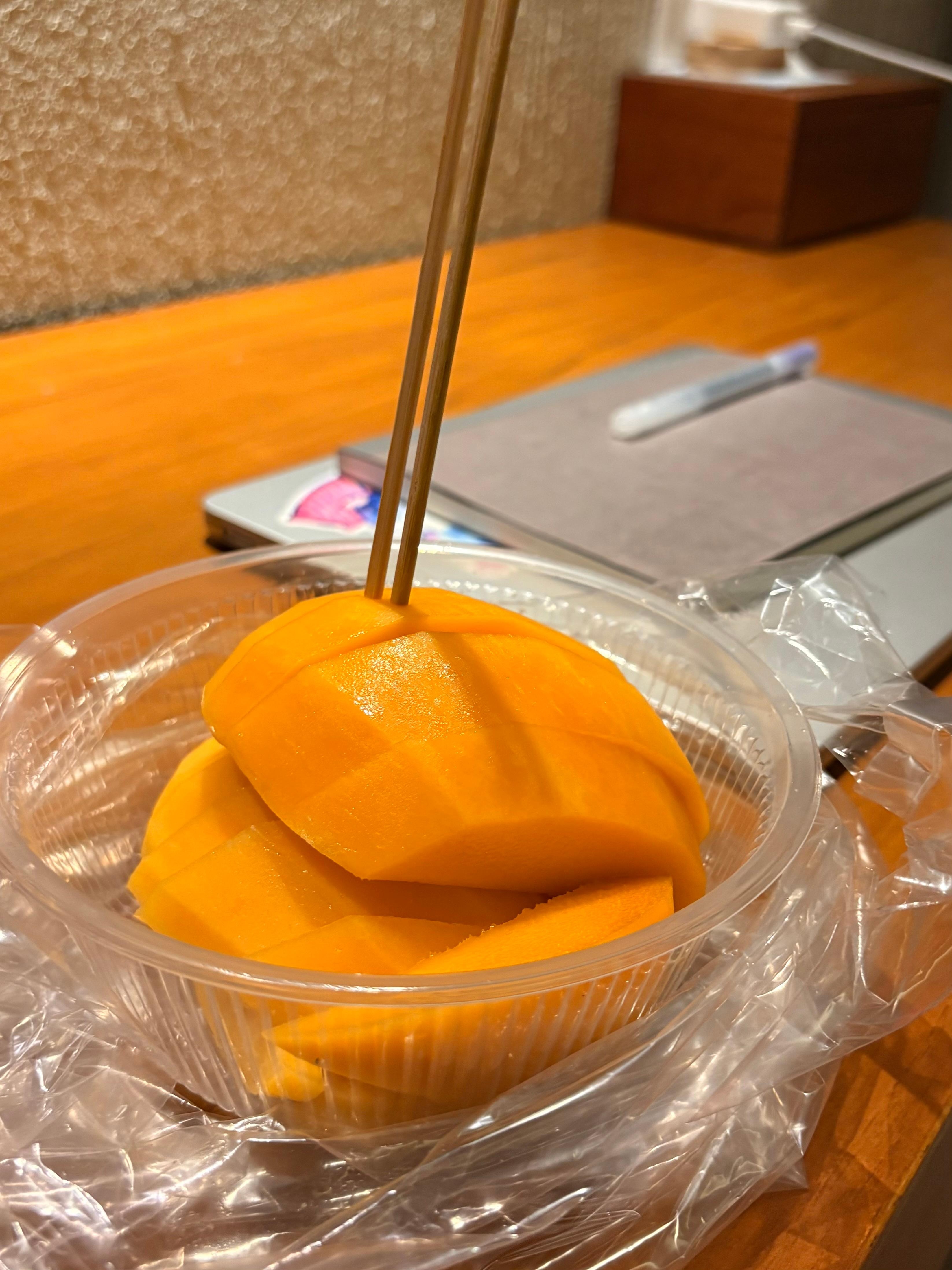 Fresh mango from the fruit stand