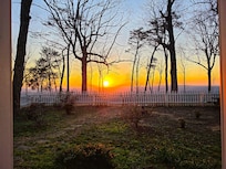 View from the rocking chairs on the front porch
