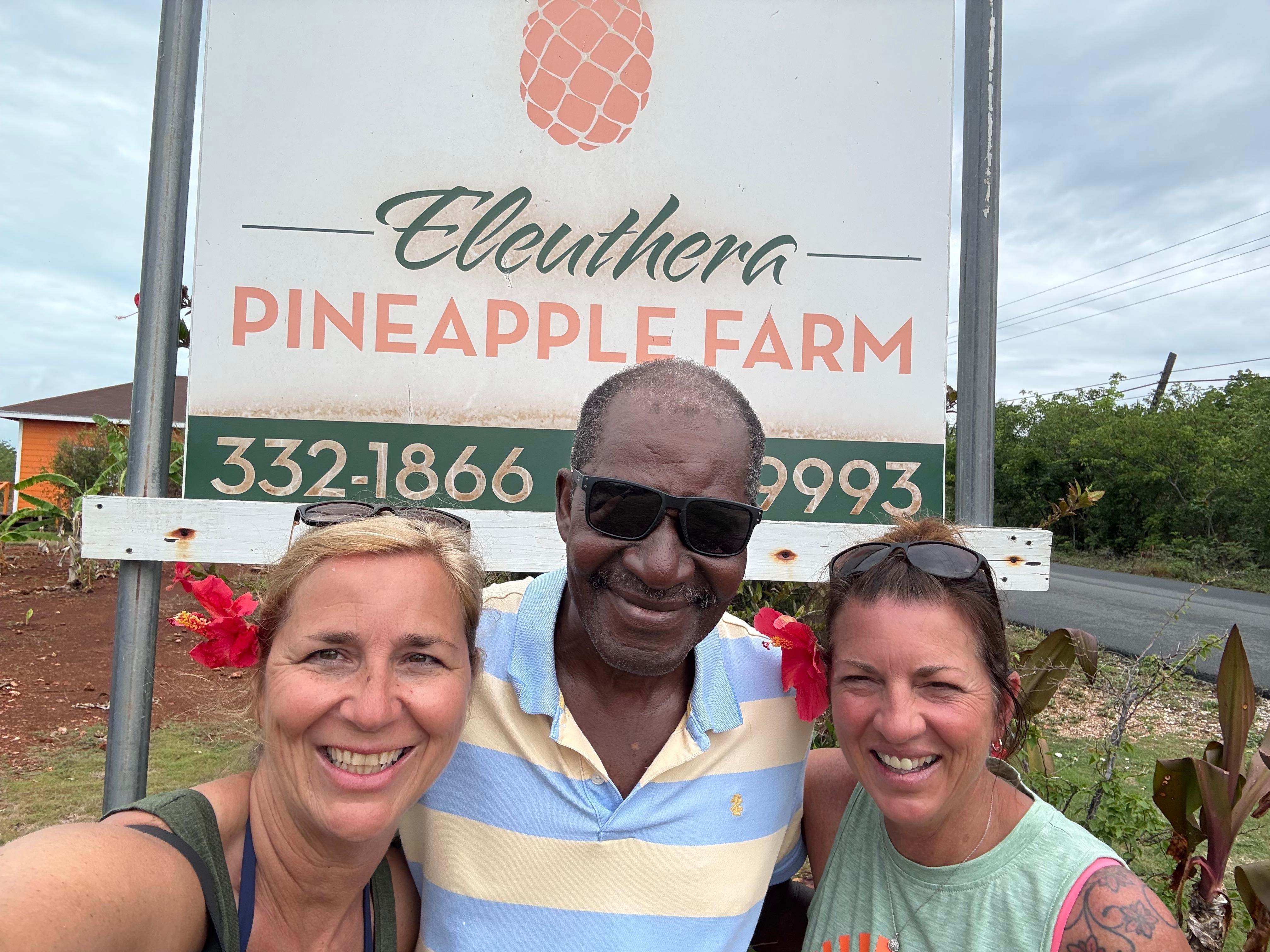 Be sure to check out the pineapple farm with Russell