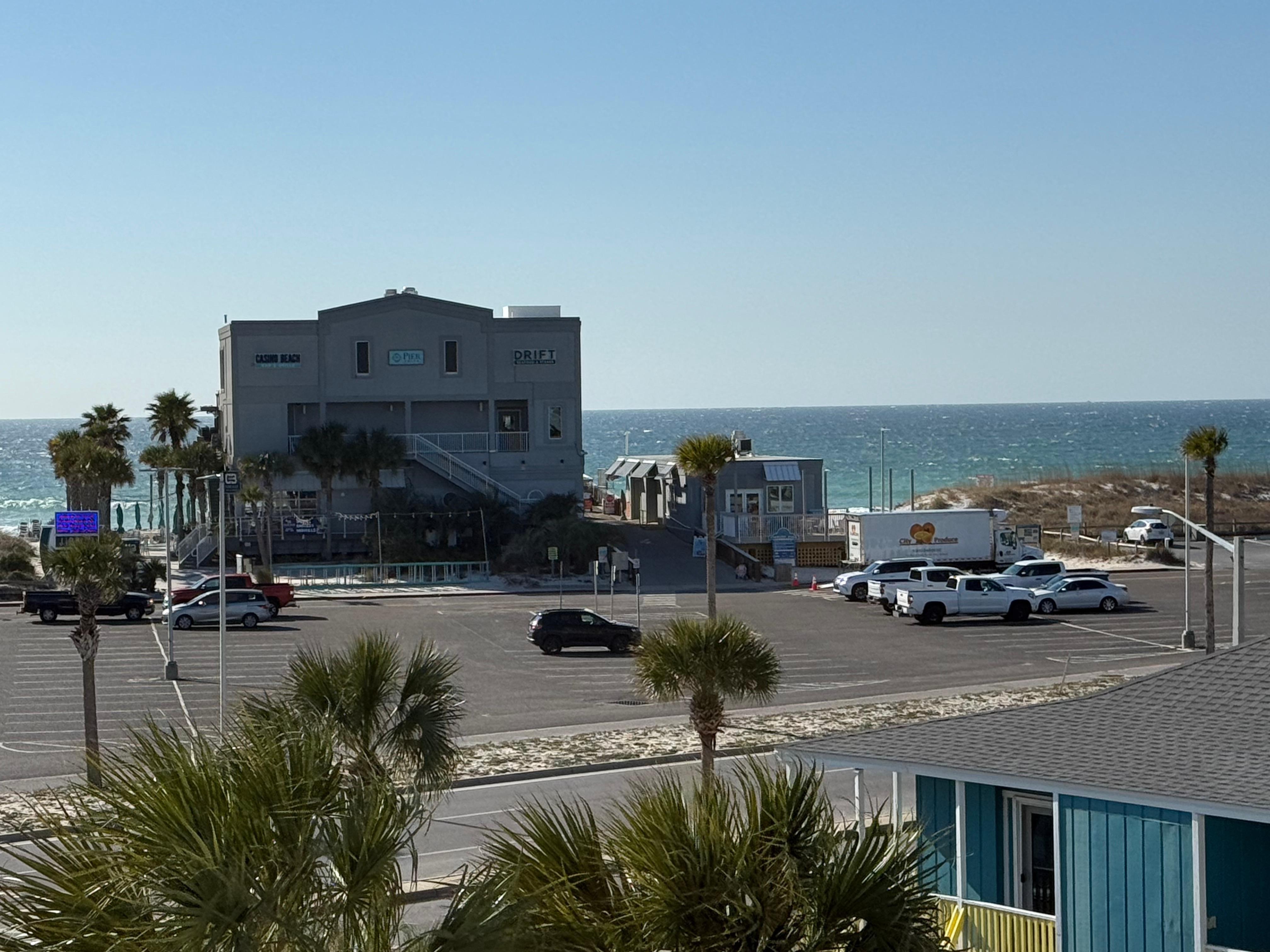 Pier across the hotel