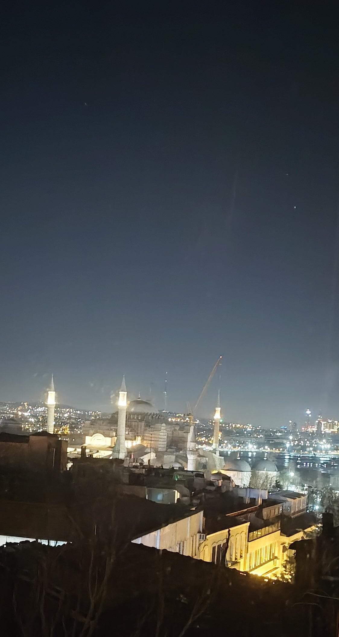 The most amazing view of both Ayasofya and the blue mosque from our room... So peaceful. 