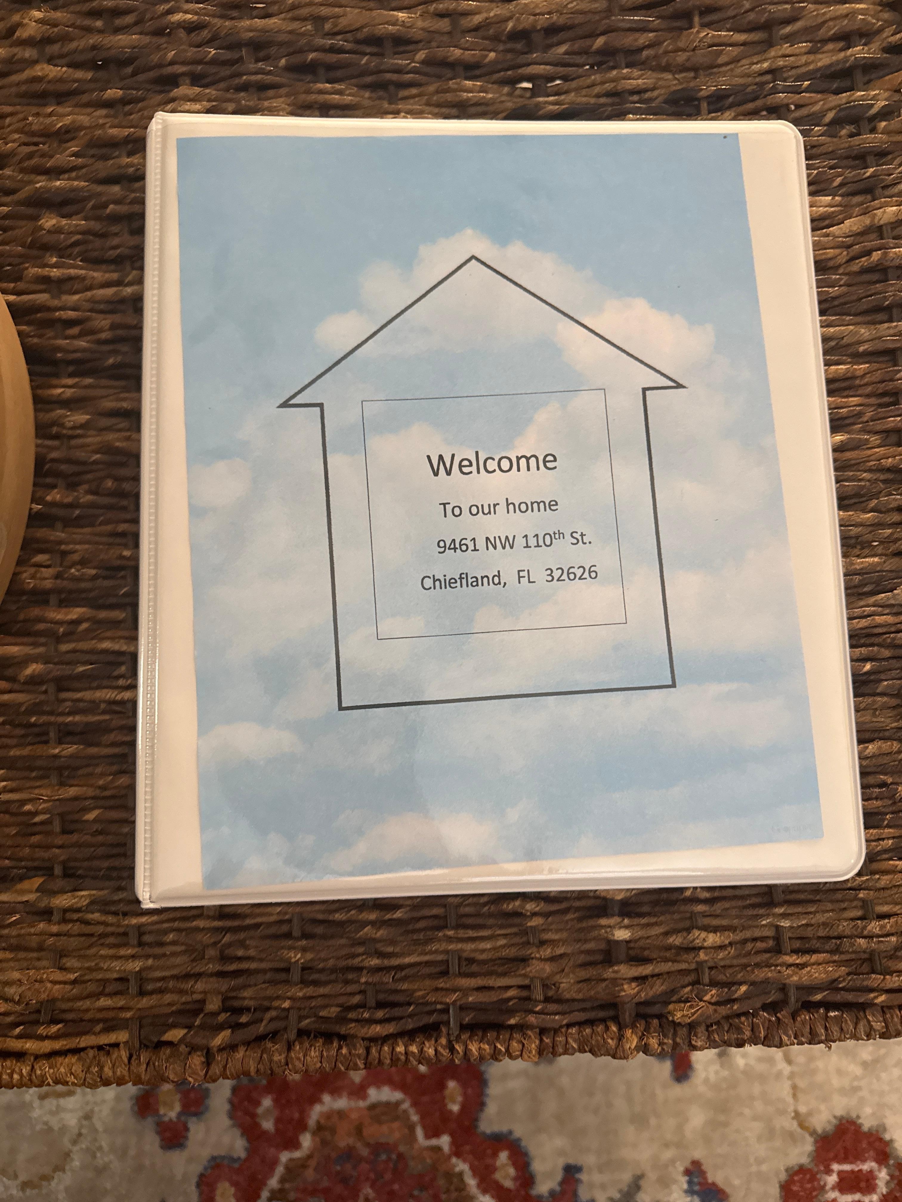 The Welcome Binder has everything you need! 