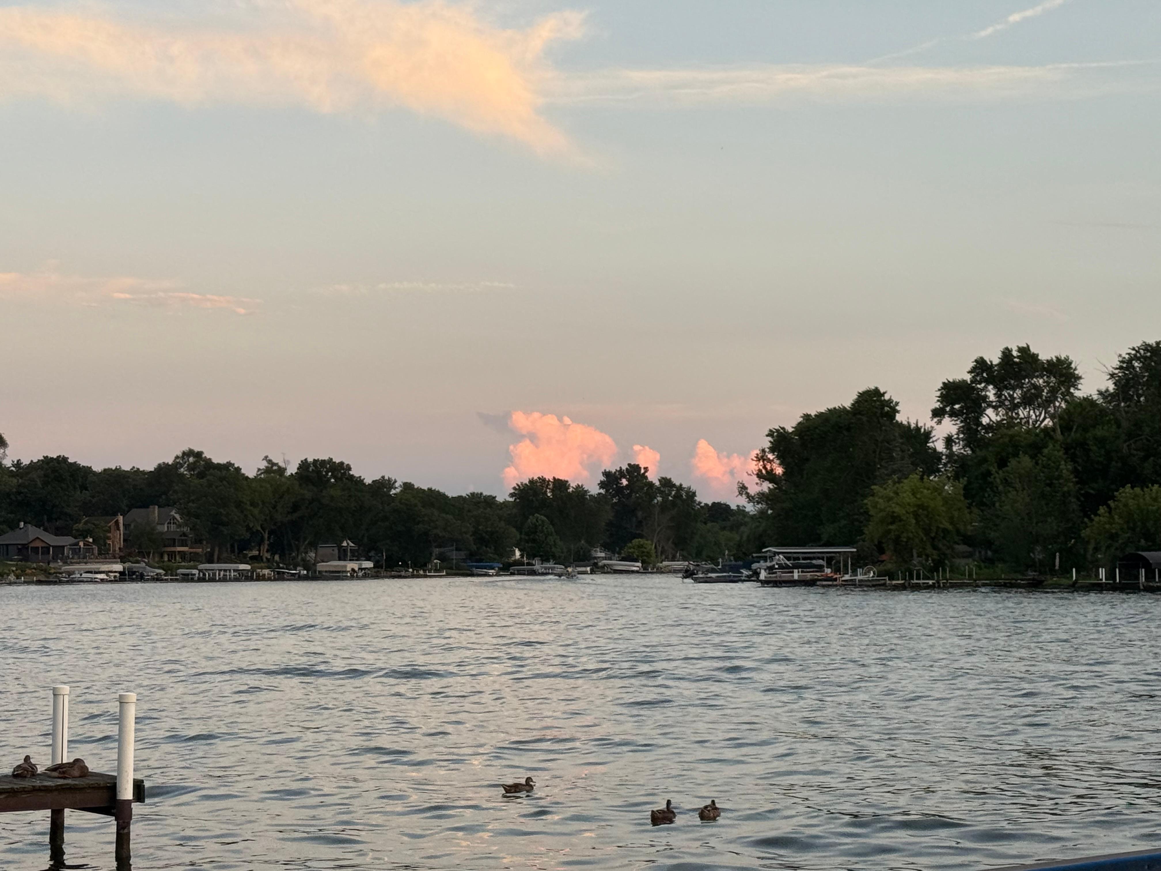 View from outside seating area. 