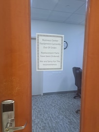 business center closed.