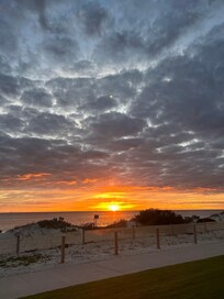 Sunset from patio!
