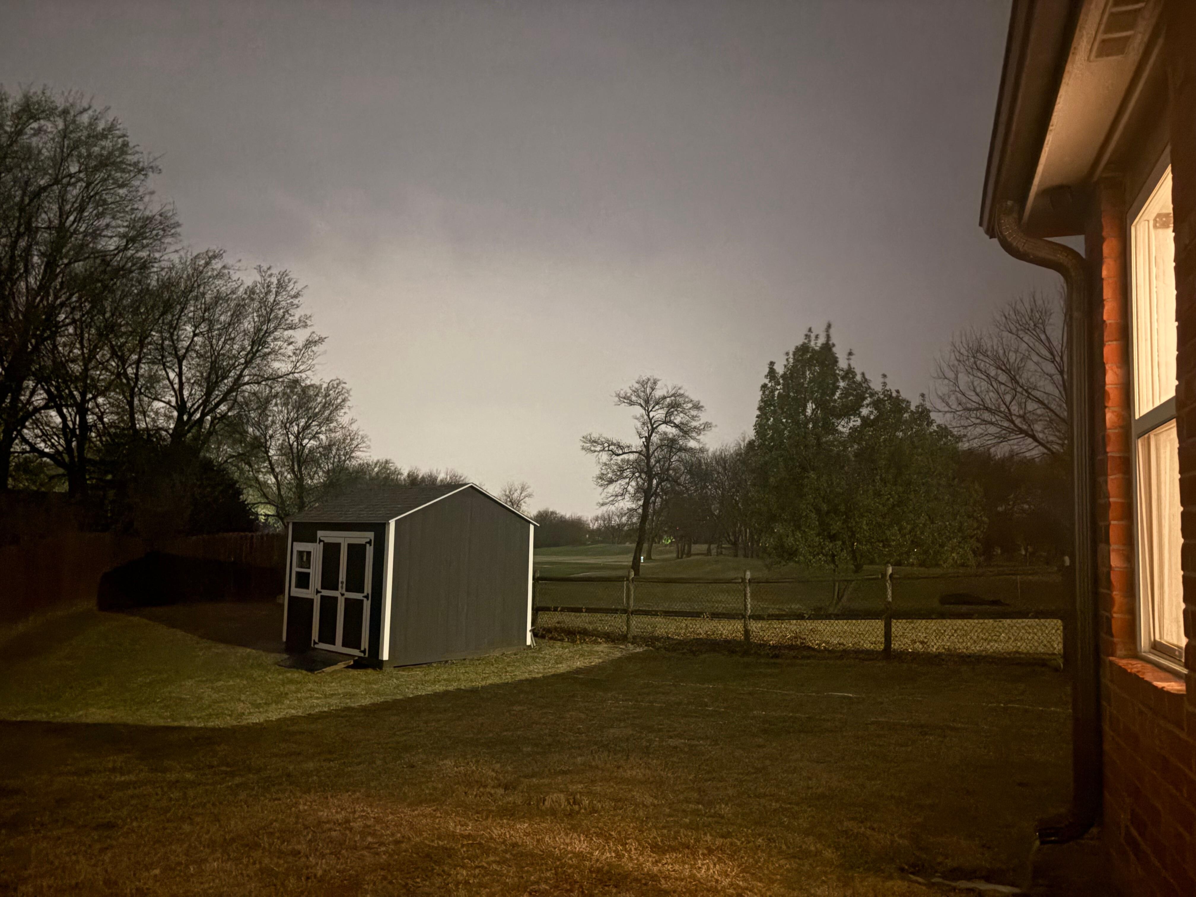 We were watching the storm outside it was so cozy.