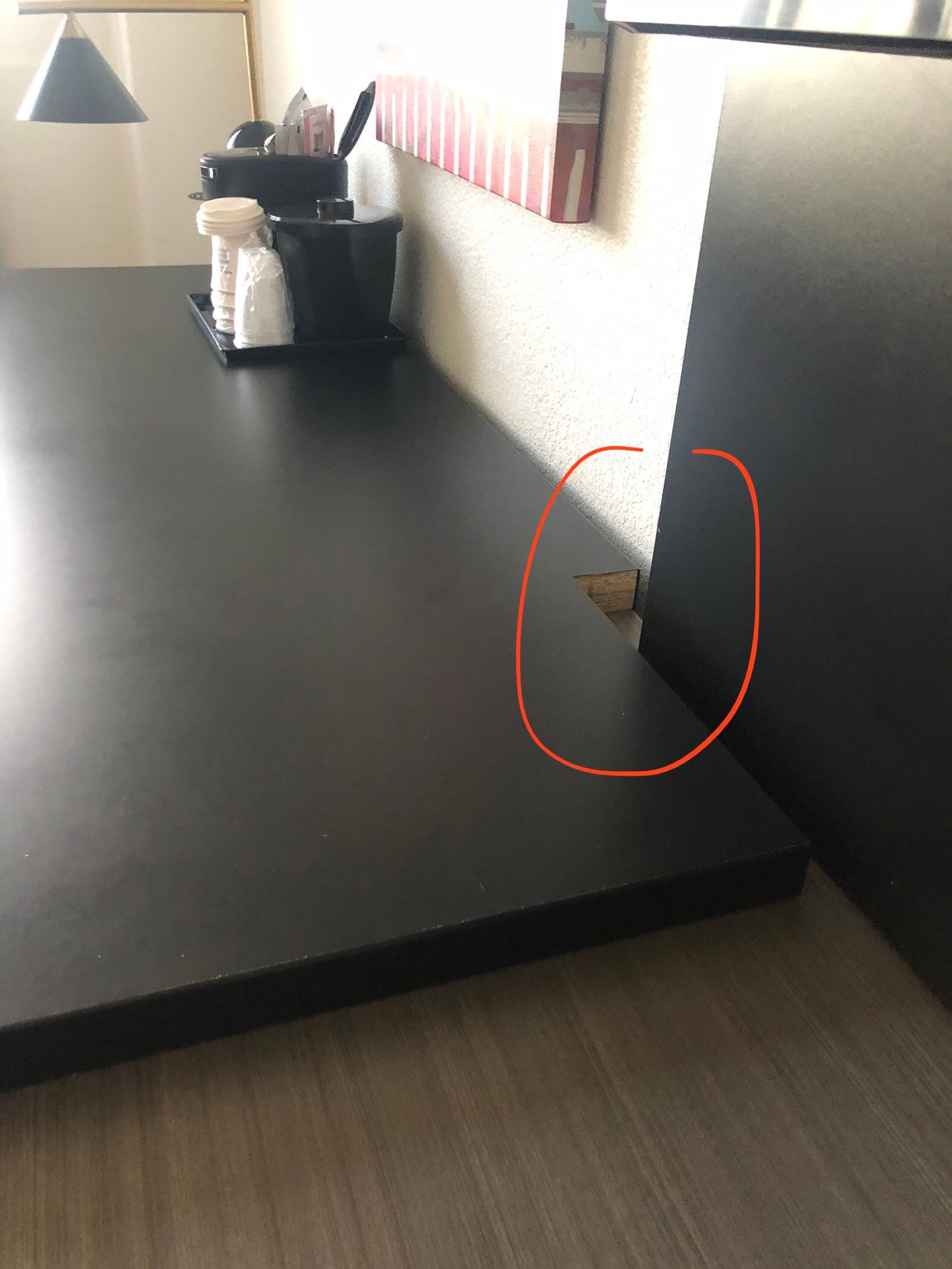 Unfinished desk top 