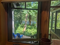 View from downstairs bedroom
