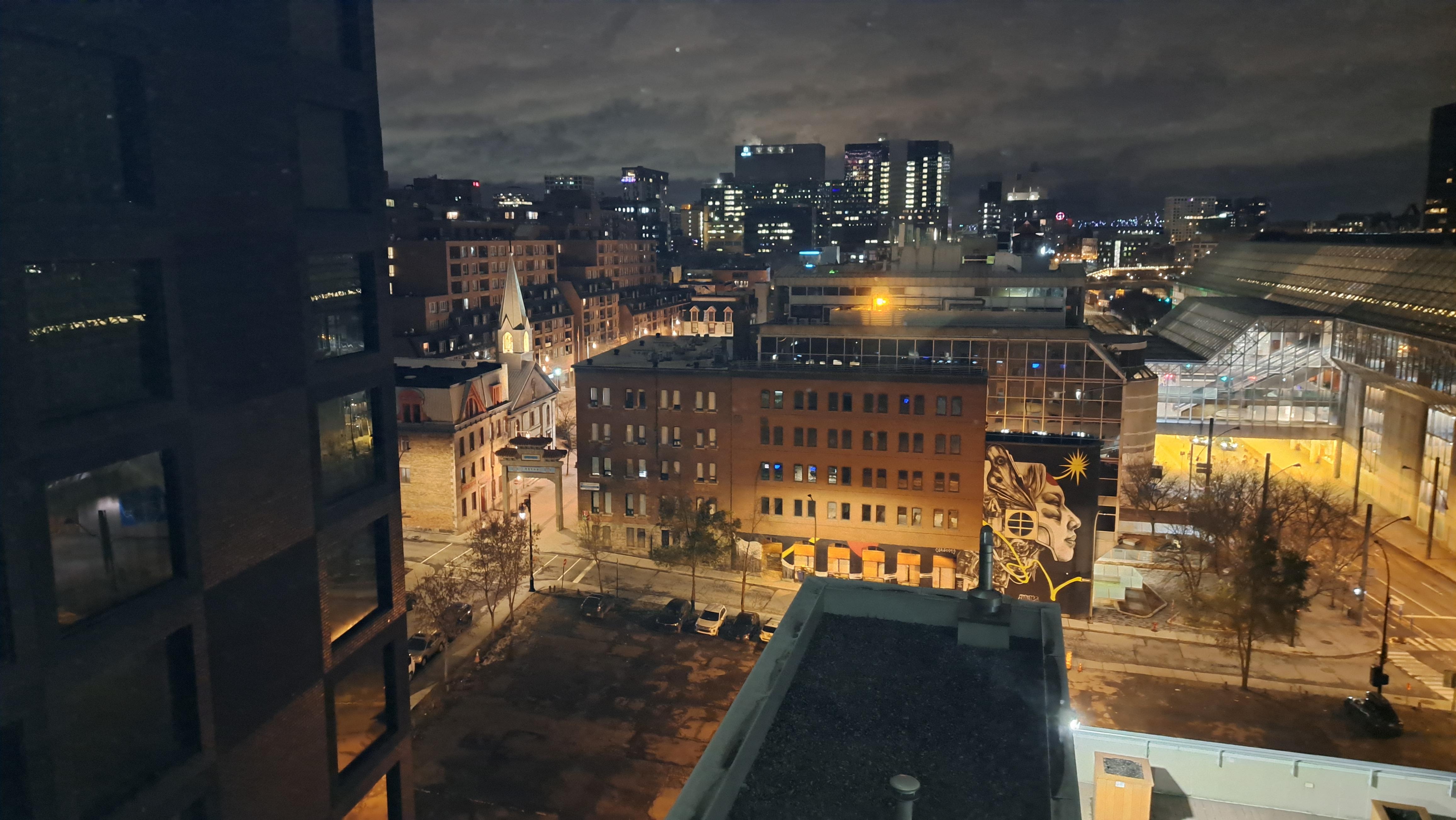 Night-time view from Rm906