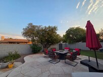 Beautiful scenery in the back yard, too.