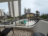 Our “Ocean/ Beach” view room 🤣