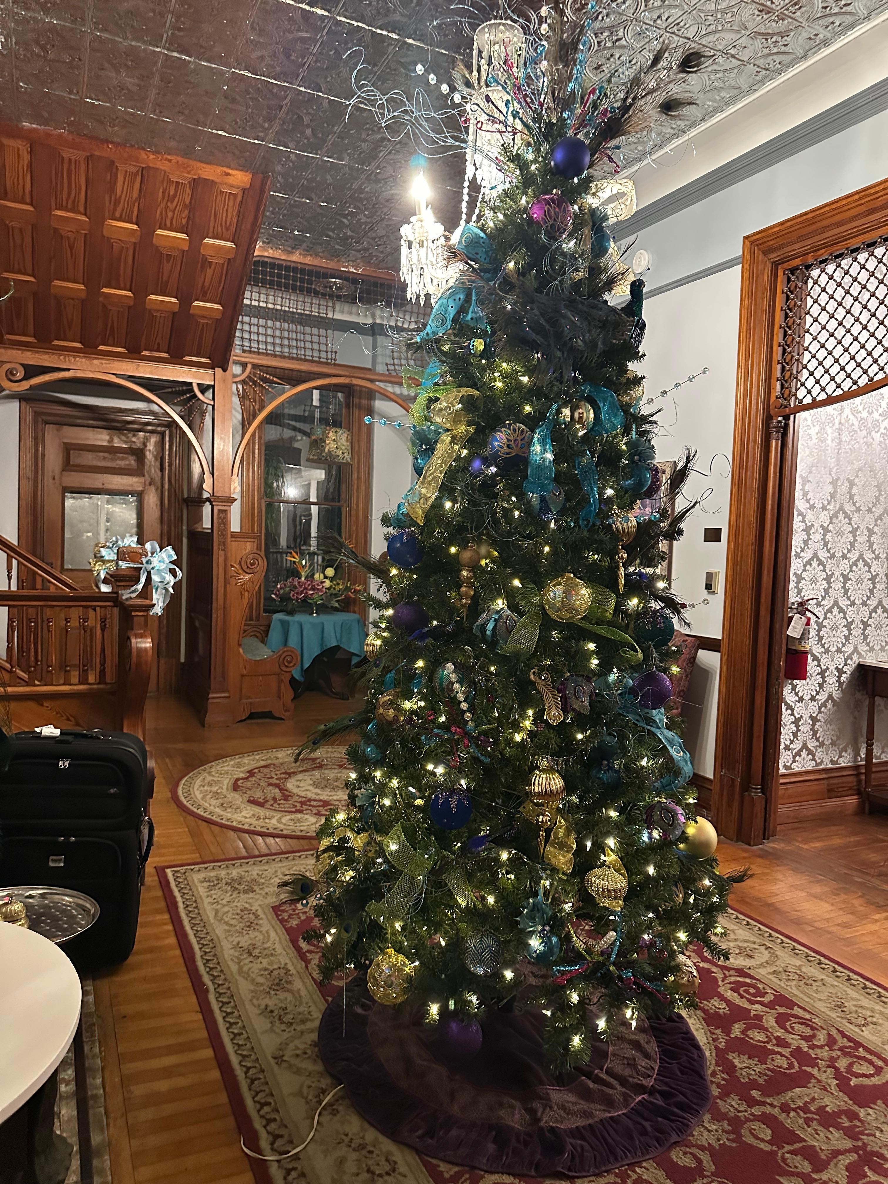 Christmas tree in the entry