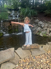 Small waterfall was a touch of serenity