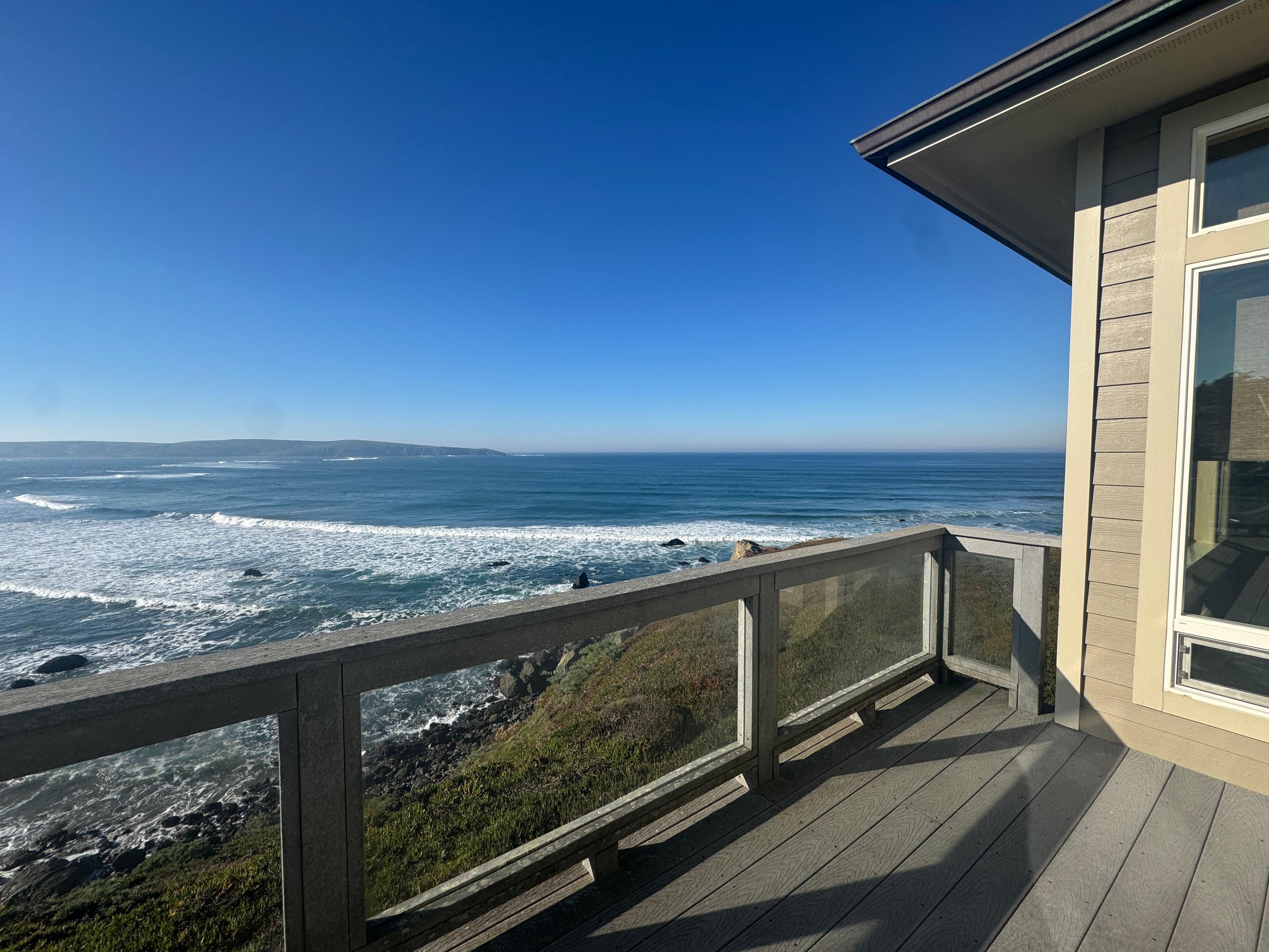 View from upstairs balcony