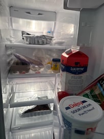 moldy and expired food in the fridge