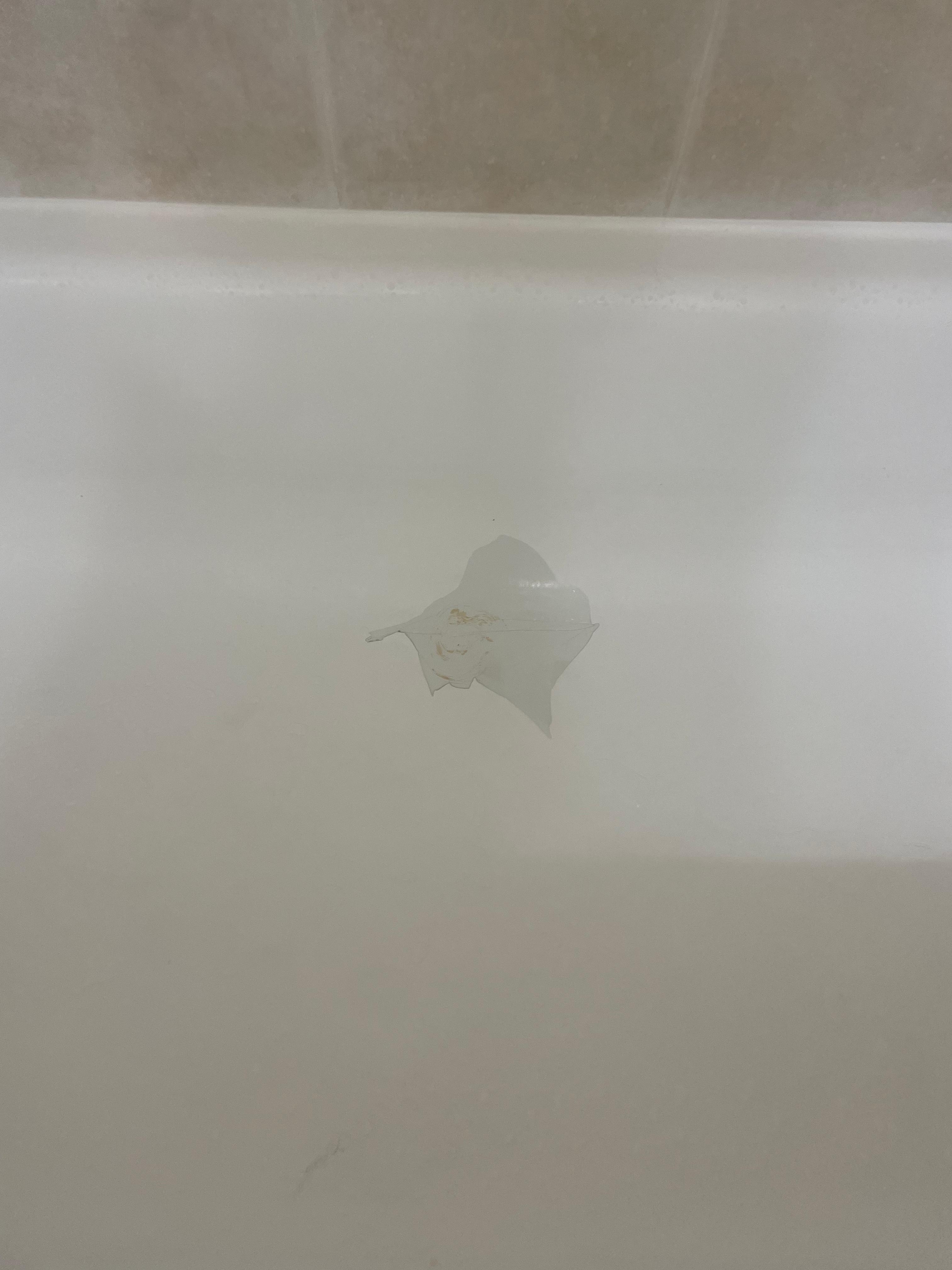 Visible cracks inside the tub