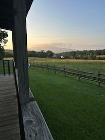 Sunrise view from the porch