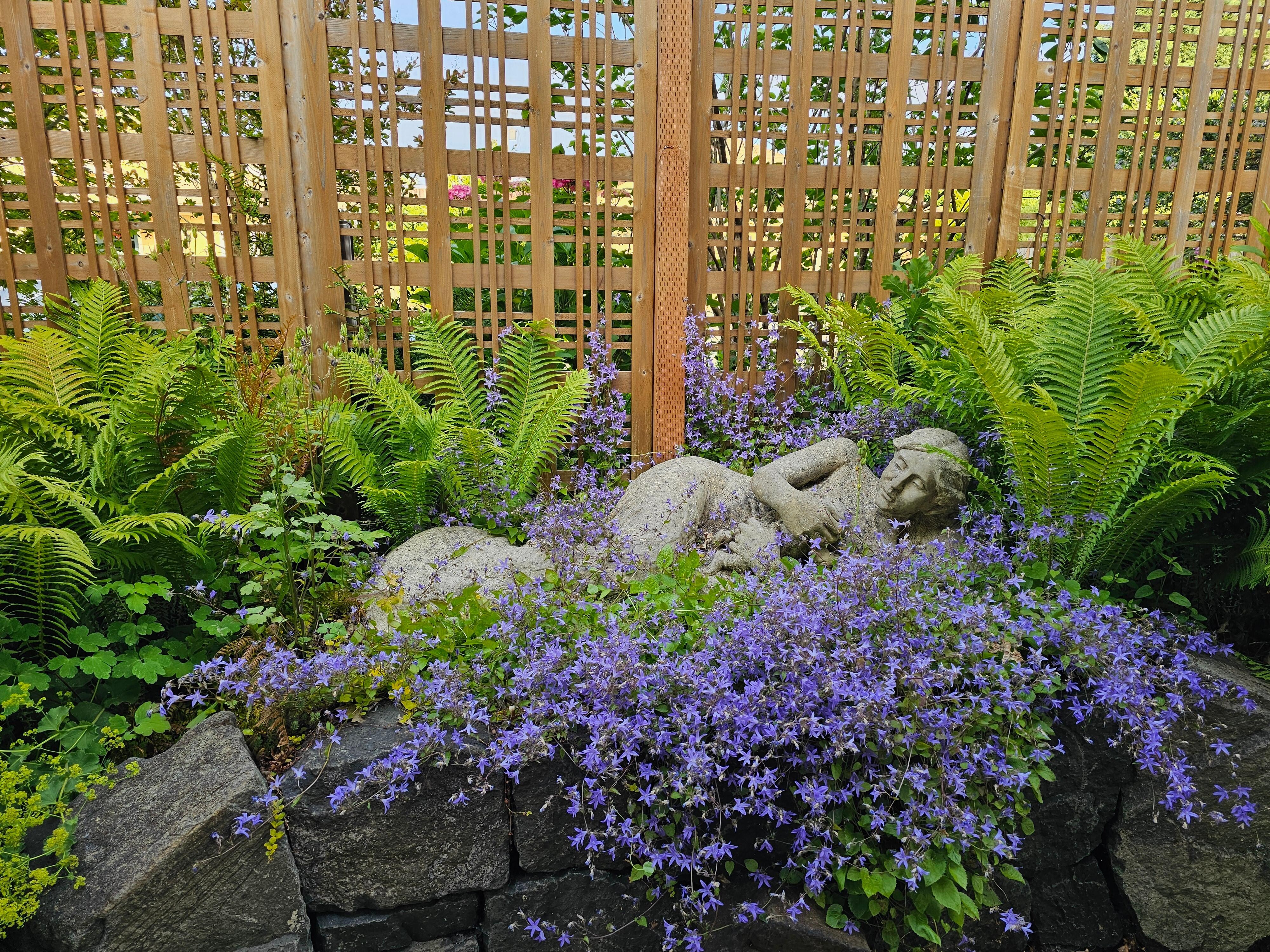 Lovely statue in the front