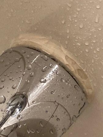 Bathtub spout pulled away from wall
