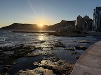 Beach out front at sunset