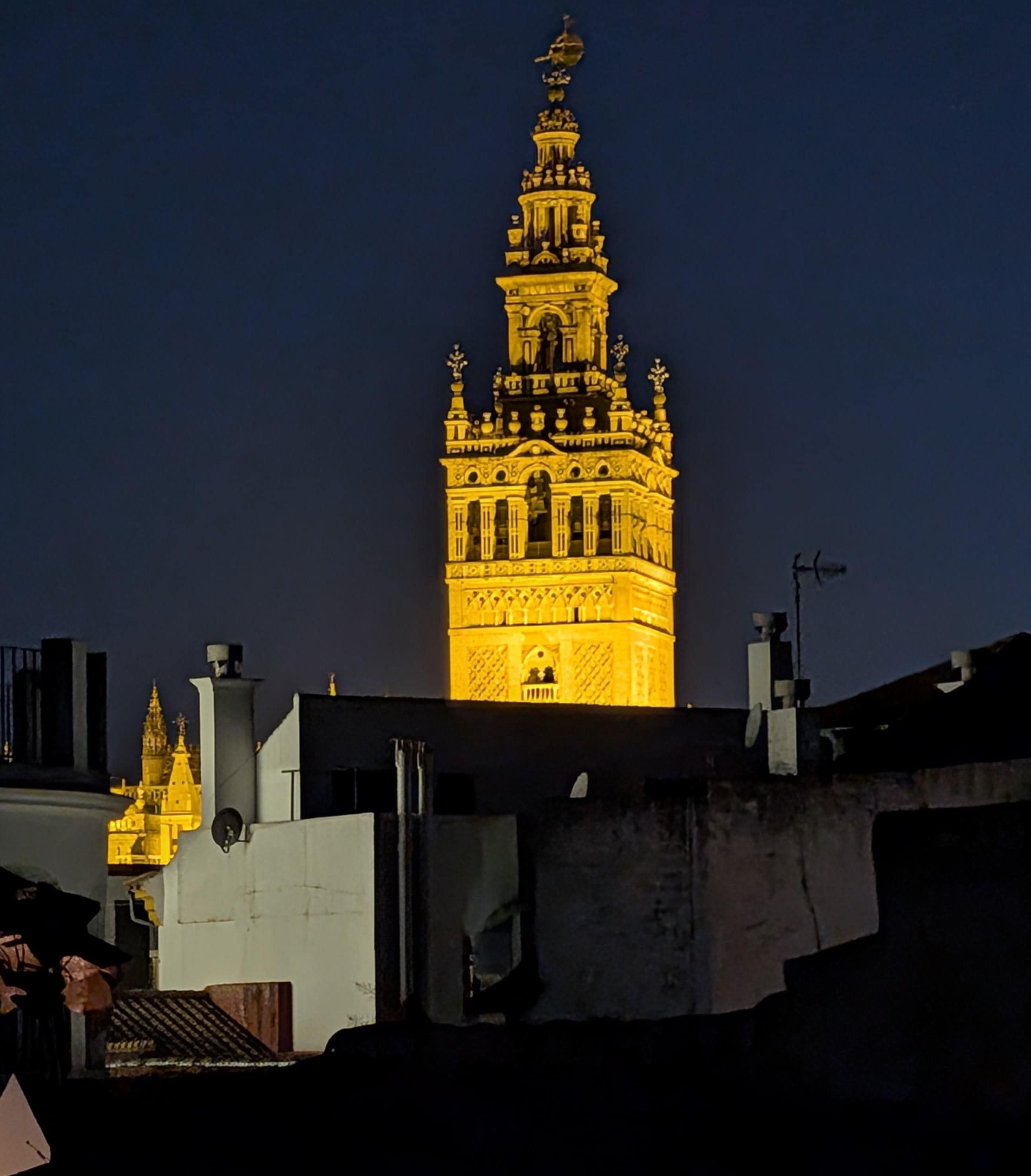 From the roof top. 