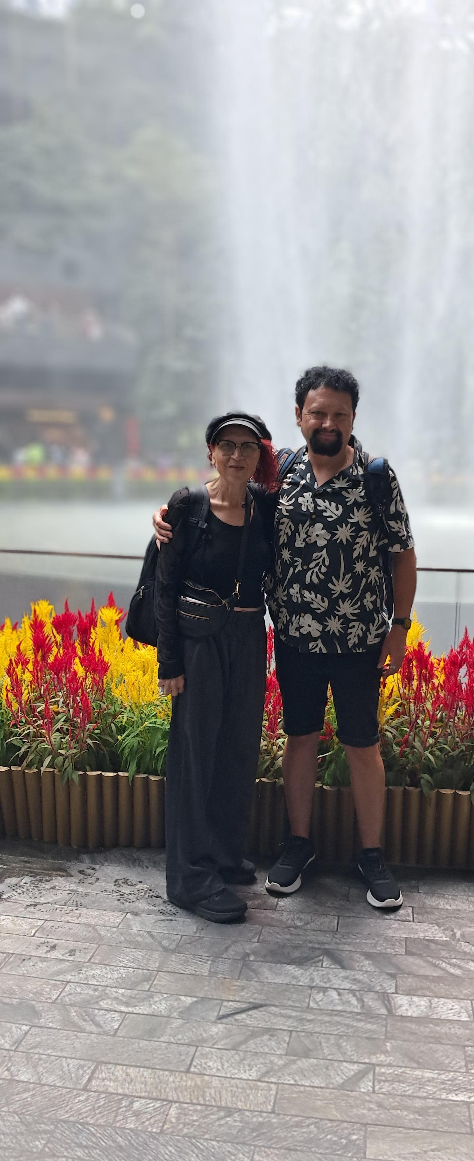 The Jewel at Singapore airport..a great spectacle.