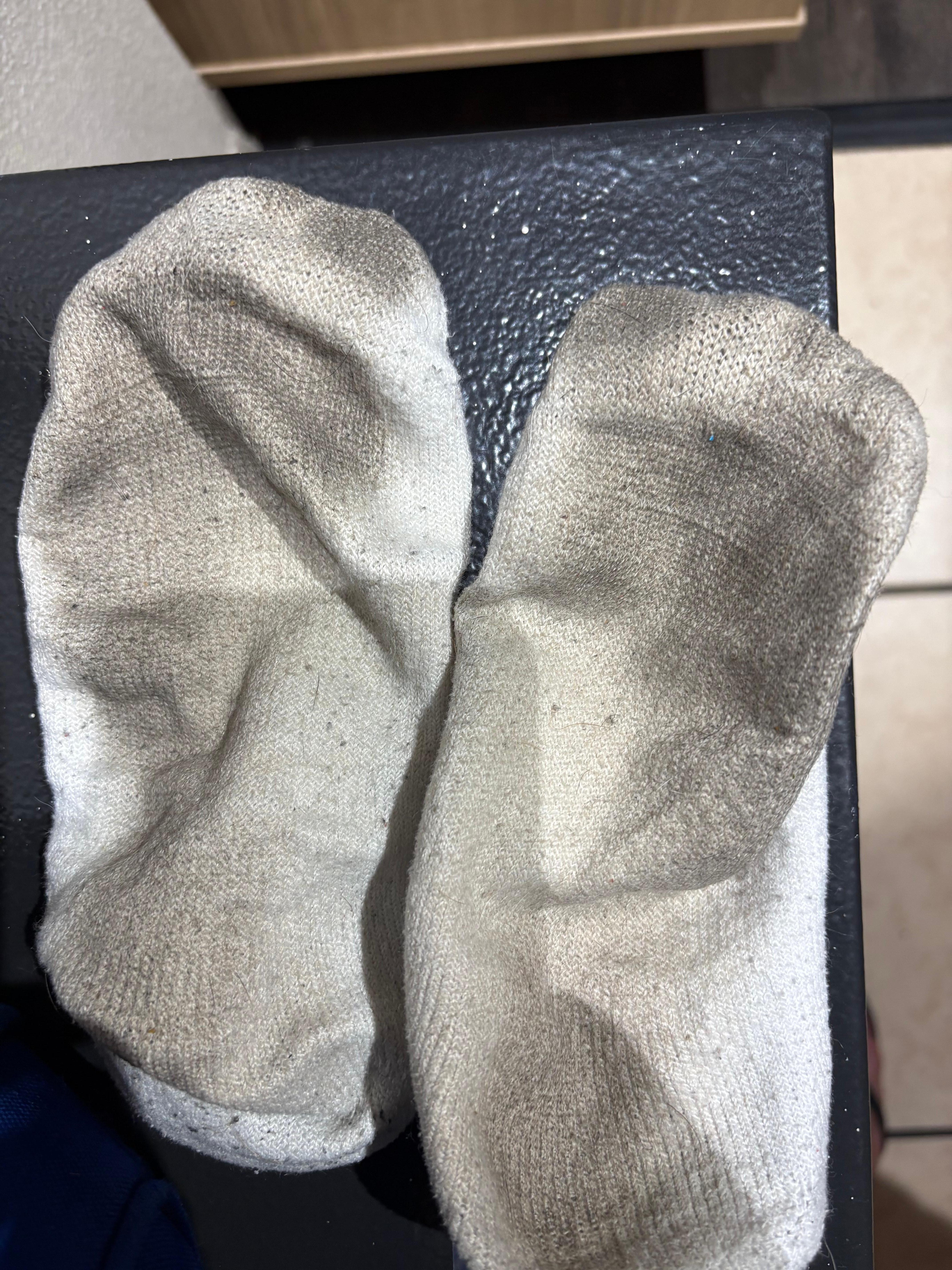 Socks before thrown away