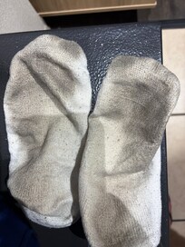 Socks before thrown away